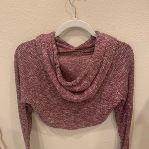 GYMSHARK cropped long sleeve workout top